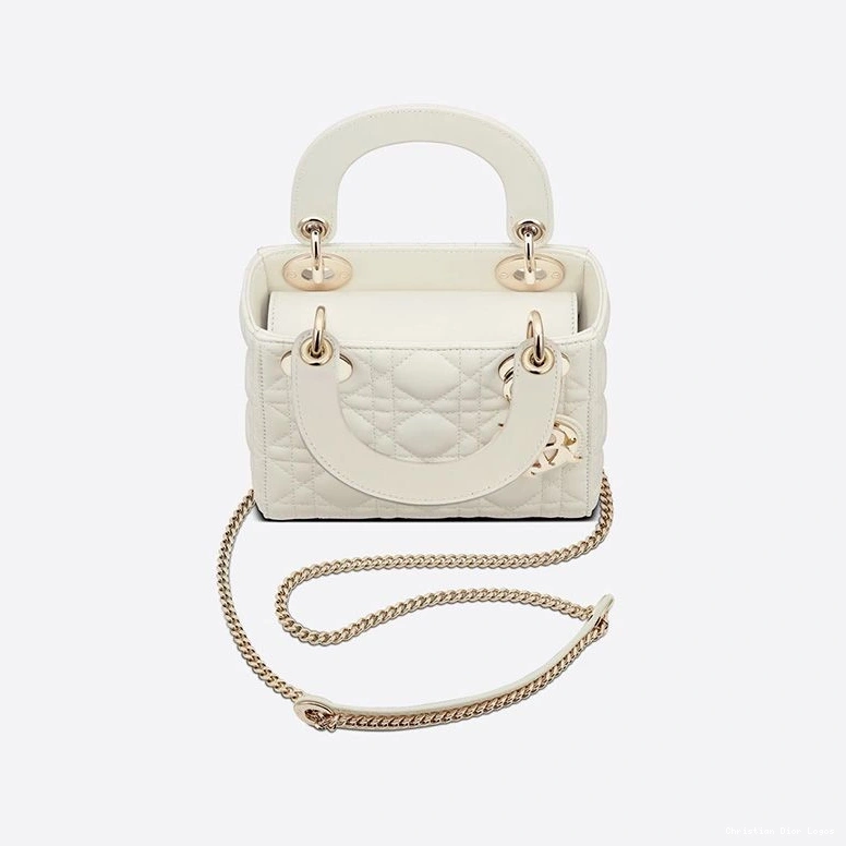 Cheap Bag Mini Lady Lambskin White Cannage Dior 0818 Luxury